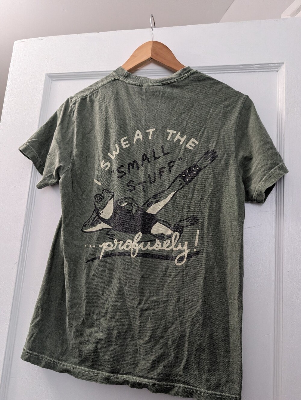 Stay Home Club Frog Sweat The Small Stuff T Shirt